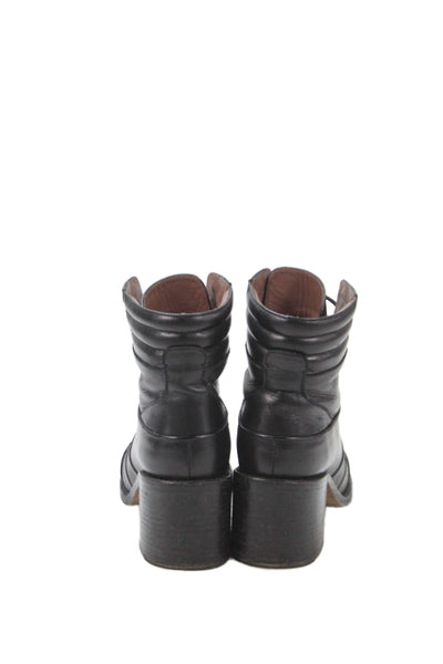 Tabitha Simmons Womens Leather Lace Up Ankle Boots Black Size 36 6
