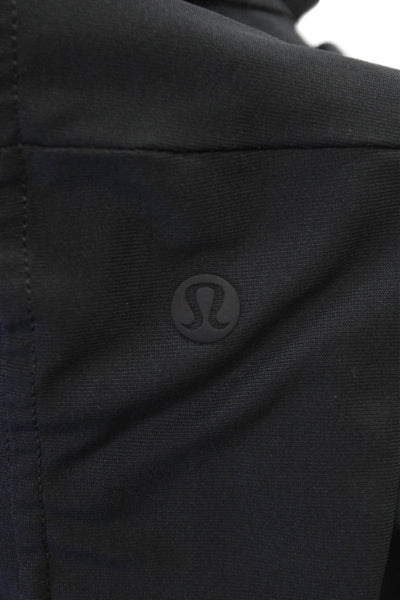 Lululemon Mens Jogger Pants Black Drawstring Polyester Blend Inseam 30 Size L