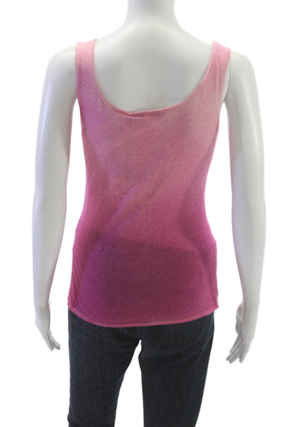 Rani Arabella Women Basic Sleeveless Tank Cashmere Pink Scoop Neck Size M