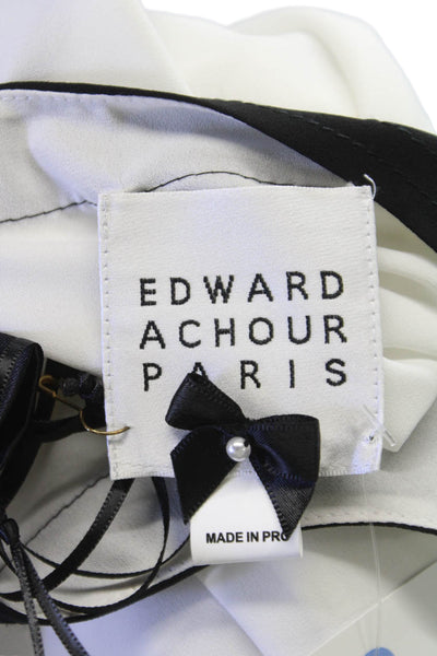 Edward Achour Women Colorblock Sleeveless Tank Black Size 40