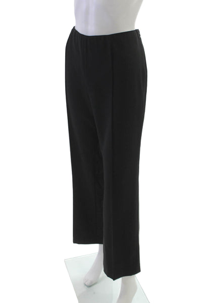 Agnona Women Dress Pants Black Polyester Zip Size 48