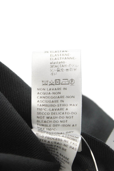 Agnona Women Dress Pants Black Polyester Zip Size 48