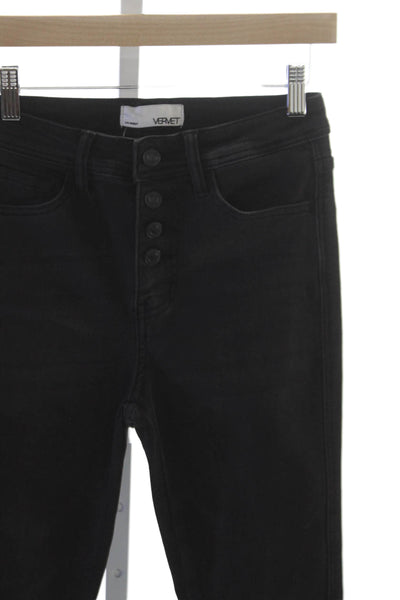 Vervet Womens Skinny Black Jeans Size 25