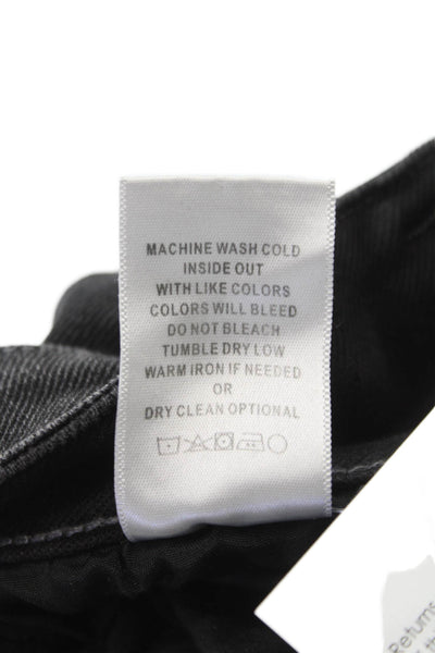 Vervet Women Skinny Jeans Black Mid Rise Button Fly 28 Inseam Size 25