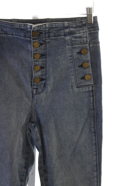 J Brand Womens Blue Skinny Jeans Mid Rise Cotton Blend Size 26