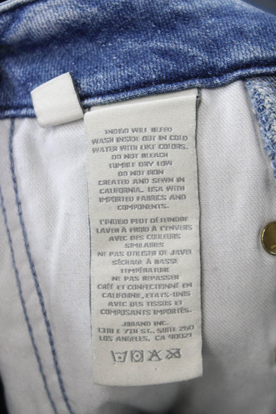 J Brand Womens Blue Skinny Jeans Mid Rise Cotton Blend Size 26