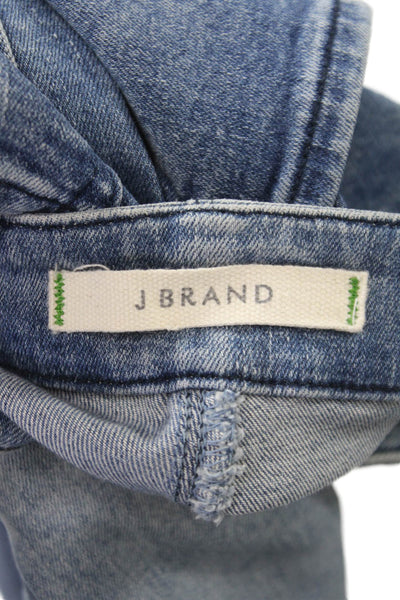 J Brand Womens Blue Skinny Jeans Mid Rise Cotton Blend Size 26