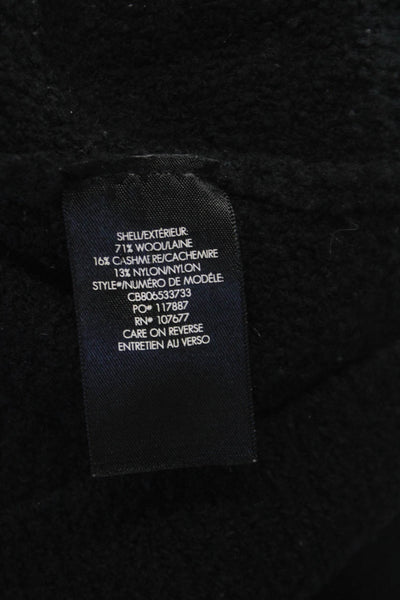 Alice + Olivia Women Pullover Sweater Black Boat Neck Long Sleeve Wool Size XS