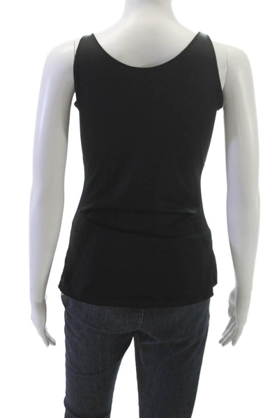 SPANX Women Shaping Top Black V-Neck Sleeveless Polyester Size L