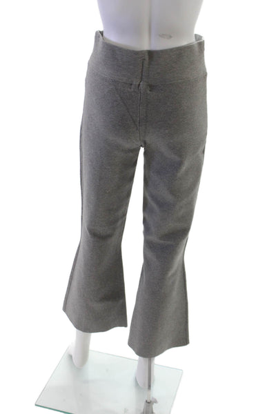J Crew Womens Cropped Gray Viscose Pants Pull On Size M