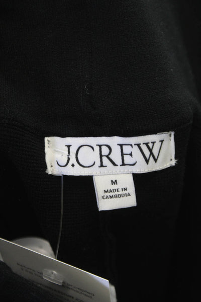 J Crew Womens Cropped Black Viscose Pants Size M