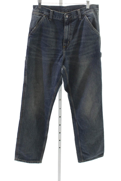 Carhartt Mens Straight Jeans Blue High Rise Cotton Inseam 31 Size 28