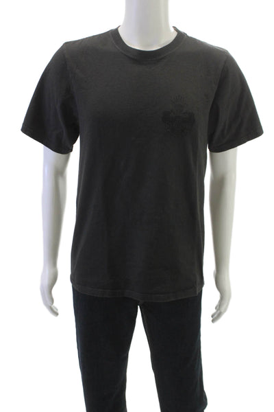 Stussy Mens T-Shirt Black Graphic Cotton Crew Neck Short Sleeve Size S
