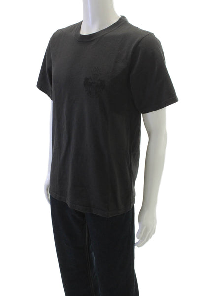 Stussy Mens T-Shirt Black Graphic Cotton Crew Neck Short Sleeve Size S