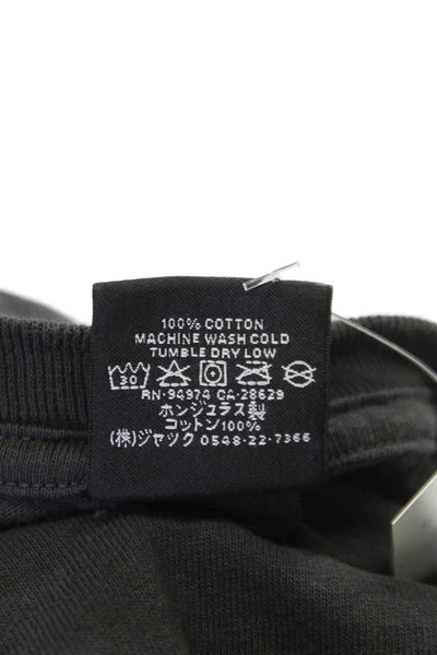Stussy Mens T-Shirt Black Graphic Cotton Crew Neck Short Sleeve Size S