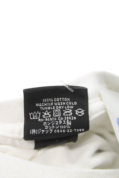 Stussy Unisex Adults White California Graphic T-Shirt 100% Cotton Size S