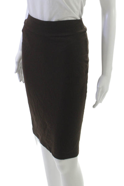 Susana Monaco Womens Brown Straight Pencil Skirt Supplex Knee Length Size XS