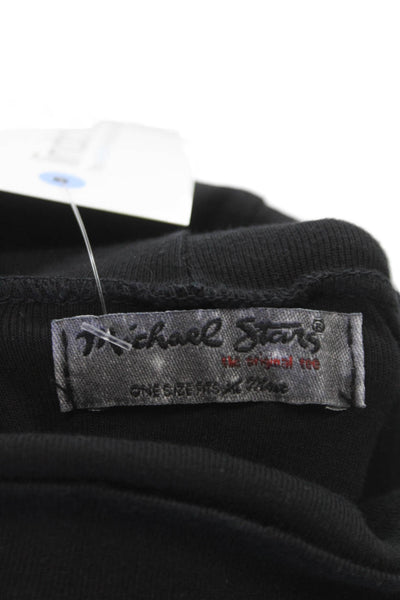 Michael Stars Womens Black Supima Cotton Turtleneck Tee 3/4 Sleeve Size One