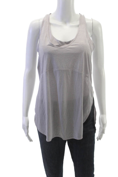 Lululemon Womens Basic Scoop Neck Tank Gray Polyester Size 10