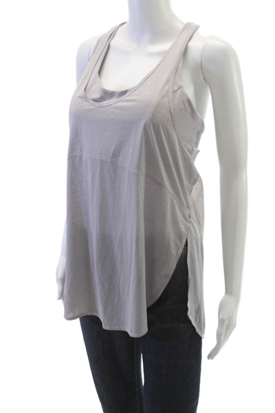 Lululemon Womens Basic Scoop Neck Tank Gray Polyester Size 10