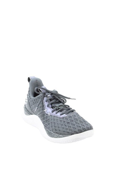 Under Armour Mens Curry Flow 10 Team Basketball Sneakers Grey Size 9.5