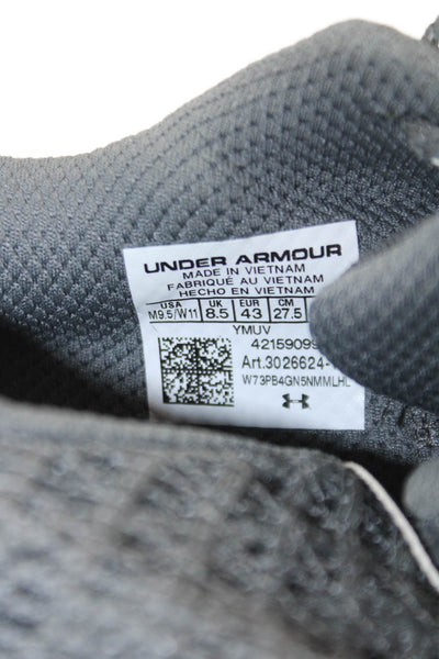 Under Armour Mens Curry Flow 10 Team Basketball Sneakers Grey Size 9.5