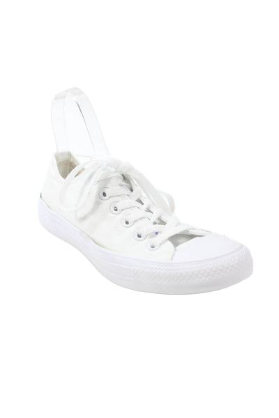 Converse Womens All Star Lace Up Low Top Sneakers White Size 38 8