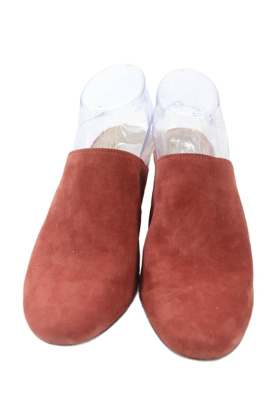 Naturalizer Womens Suede Daria Slide Mule Pumps Pink Size 7.5 Wide