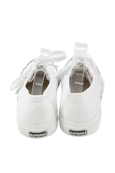 Superga Womens Lace Up Low Top Walking Sneakers White Size 39.5 9.5