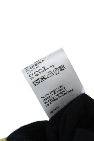 Akris Punto Womens Sheath Dress Multicolor Mock Neck Sleeveless Zip Size 4