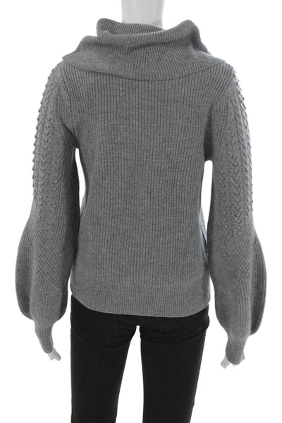 Paige Black Label Womens Cowl Neck Pullover Sweater Gray Long Sleeve Size XS