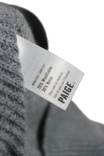 Paige Black Label Womens Cowl Neck Pullover Sweater Gray Long Sleeve Size XS