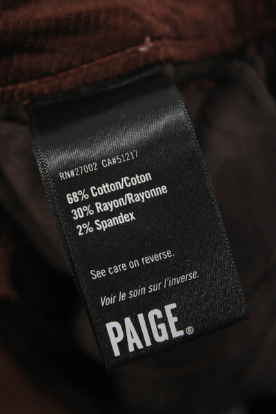 Paige Black Label Womens Brown Pants 27 Inseam Size 26