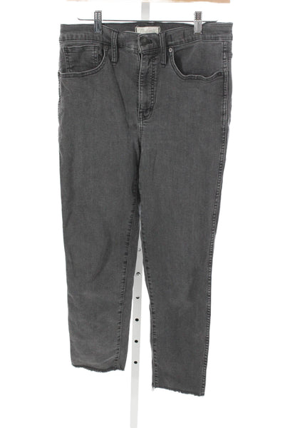 Madewell Women Skinny High Rise Gray Jeans Size 29