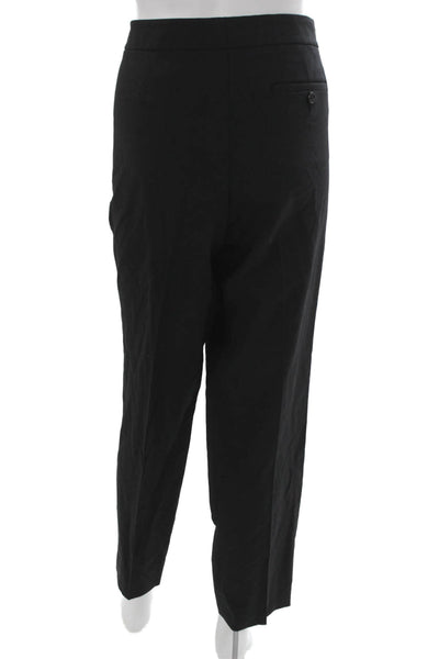 J Crew Womens Black Wool Dress Pants Zip Closure Size 12