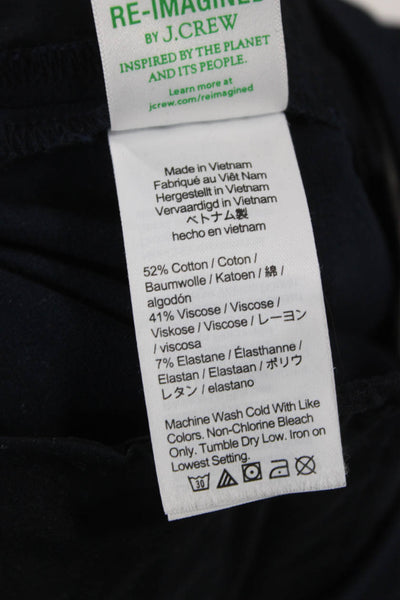 J Crew Women Ankle Pants Blue Cotton Zip Inseam 26 Size 12
