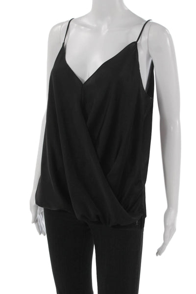 Bailey 44 Women Black V-Neck Camisole 100% Polyester Solid Spring Size L
