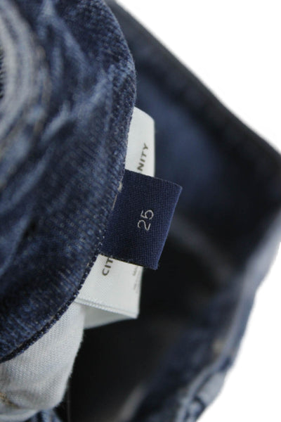 Citizens of Humanity Womens Wide-Leg Blue Jeans High Rise Lyocell Size 25