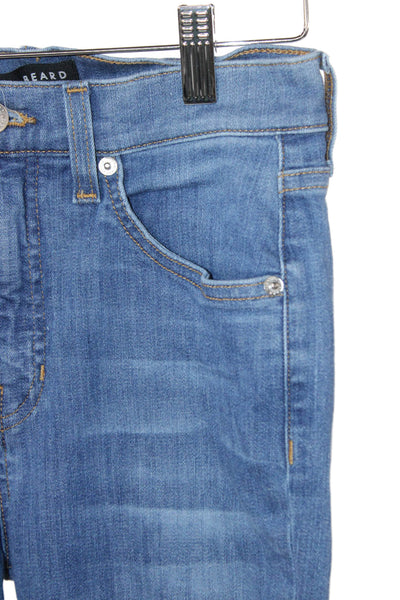 Veronica Beard Women Flared Jeans Blue High Rise Cotton Blend Size 26