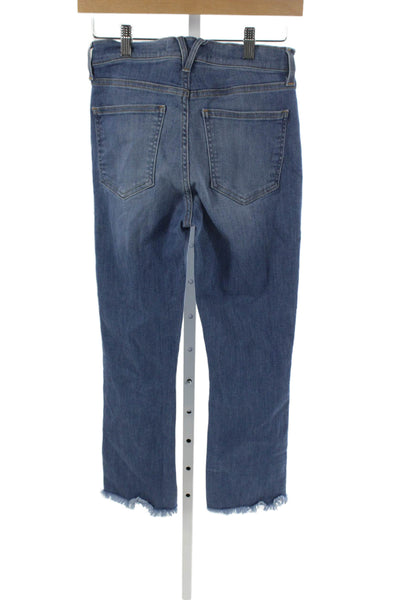 Veronica Beard Women Flared Jeans Blue High Rise Cotton Blend Size 26
