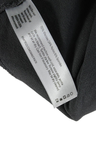 Eileen Fisher Women Cropped Gray Pants Pull On 27in Inseam Size L