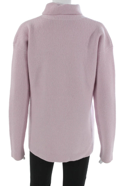 Sies Marjan Womens Wool Turtleneck Pullover Pink Long Sleeve Size S