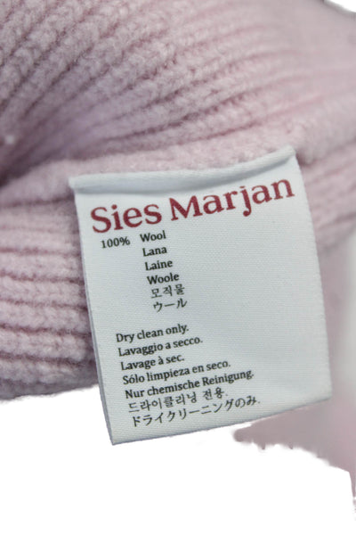 Sies Marjan Womens Wool Turtleneck Pullover Pink Long Sleeve Size S