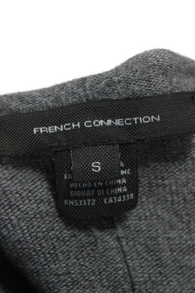 French Connection Womens Pullover Gray Crew Neck Long Sleeve Size S