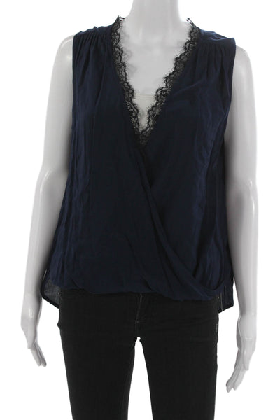 Velvet by Graham & Spencer Women Sleeveless V Neck Viscose Blouse Size S