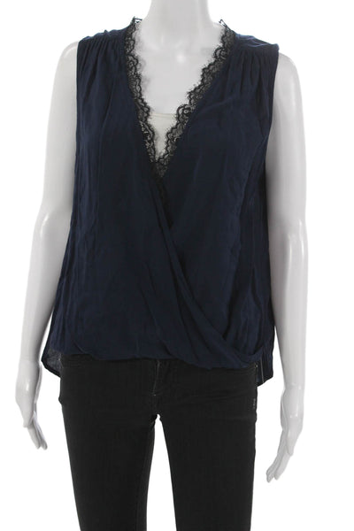 Velvet by Graham & Spencer Women Sleeveless V Neck Viscose Blouse Size S