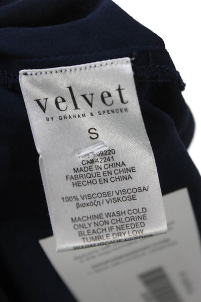 Velvet by Graham & Spencer Women Sleeveless V Neck Viscose Blouse Size S
