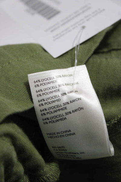 Anthropologie Womens Military Jacket Green Long Sleeve Size S