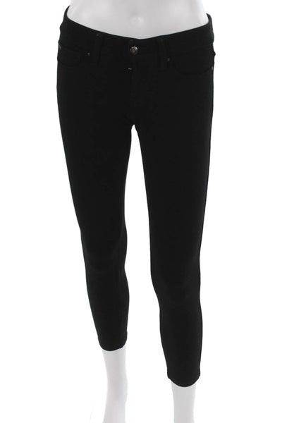 Joes Womens Ankle Jeans Black Rayon Button Size 25