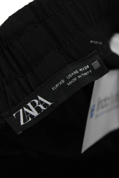 Zara Womens Black Polyester Cargo Pants Size XS